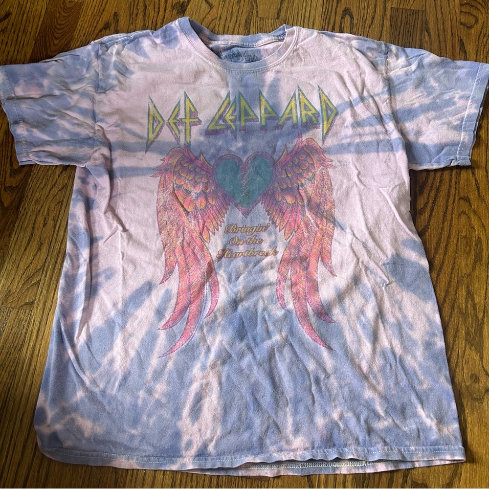 def leppard tie dye shirt